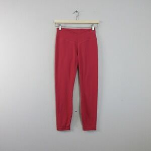 Lululemon Women's V-Waist Yoga Tight 25" Grid Texture 6 Vintage Rose Stretch 184